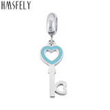 316L Stainless Steel Key Shape Pendant for DIY Jewelry Making