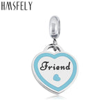 316L Stainless Steel Heart Pendant DIY Bracelet Necklace Accessory