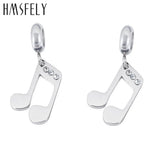 316L Stainless Steel Music Symbol Pendant DIY Bracelet Necklace Jewelry Making