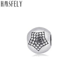 316L Stainless Steel Round Charm Beads Heart Dot Beads