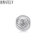 316L Stainless Steel Round Charm Beads Heart Dot Beads