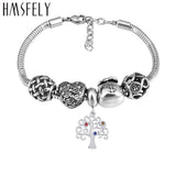 316L Stainless Steel Tree of Life Pendant for DIY Bracelet Necklace