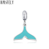 316L Stainless Steel Whale Tail Charm Pendant for DIY Charms Bracelets Necklace