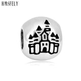 316L Stainless Steel Big Hole Round Ball Beads European Castle Beads