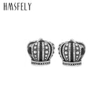 316l Stainless Steel Crown Beads European Big Hole Beads 4pcs