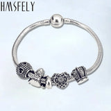 316l Stainless Steel Crown Beads European Big Hole Beads 4pcs