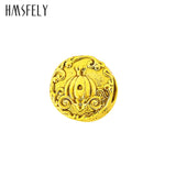 316L Stainless Steel Crown Pattern Bead European Charm Beads