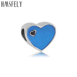 316l Stainless Steel Heart Charm Beads for Mother's Gift Bracelet