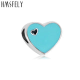 316l Stainless Steel Heart Charm Beads for Mother's Gift Bracelet