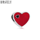 316l Stainless Steel Heart Charm Beads for Mother's Gift Bracelet
