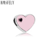 316l Stainless Steel Heart Charm Beads for Mother's Gift Bracelet