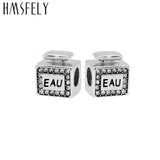 316l Stainless Steel Crystal Perfume Bottle Beads European Charm Beads