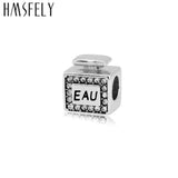 316l Stainless Steel Crystal Perfume Bottle Beads European Charm Beads
