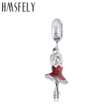 316l Titanium SS Ballet Girl Pendant for DIY Jewelry Making