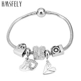 European Crystal Butterfly Beads DIY Bracelet Jewelry Making