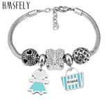 European Crystal Butterfly Beads DIY Bracelet Jewelry Making