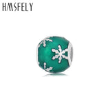 Snowflake Enamel Beads for DIY Bracelet Necklace Jewelry Making