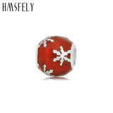 Snowflake Enamel Beads for DIY Bracelet Necklace Jewelry Making