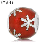 Snowflake Enamel Beads for DIY Bracelet Necklace Jewelry Making