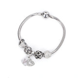 European Hearts Beads Stainless Steel Charm Bead for Bracelets