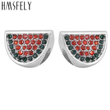 European Crystal Watermelon Bead Charm Bracelet Jewelry Making