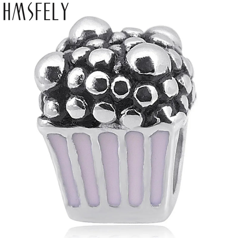European Big Hole Popcorn Titanium Steel Beads For DIY Bracelet
