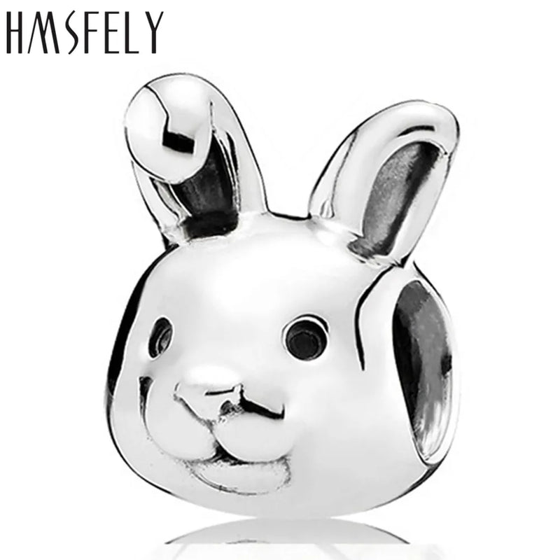 European Big Hole Rabbit Beads for DIY Charm Bracelet