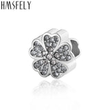 Stainless Steel Lucky Clover Bead Charms Set