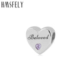 Heart Shape Family Forever Beloved Beads DIY Bracelet Jewelry