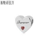 Heart Shape Family Forever Beloved Beads DIY Bracelet Jewelry