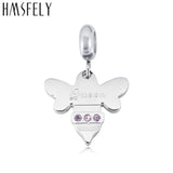Crystal Bee Pendant DIY Bracelet Necklace Jewelry Making