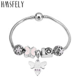 Crystal Bee Pendant DIY Bracelet Necklace Jewelry Making