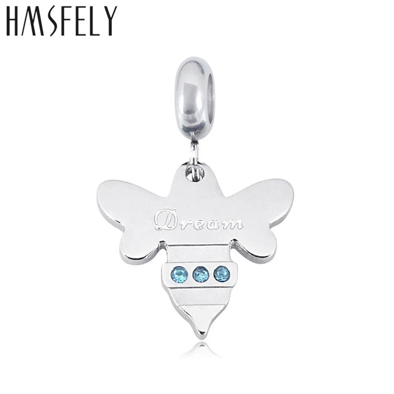 Crystal Bee Pendant DIY Bracelet Necklace Jewelry Making