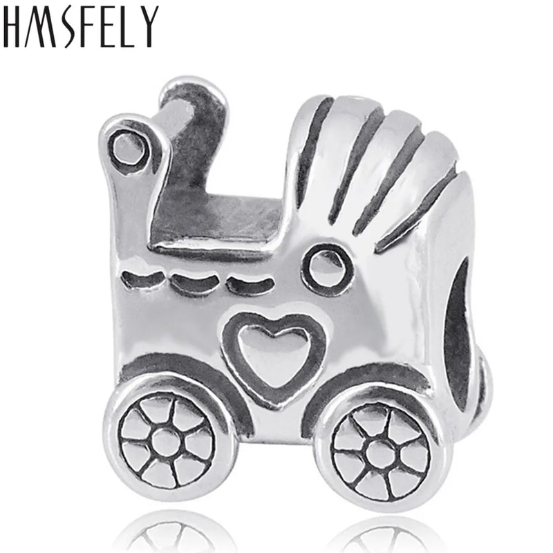 316L Stainless Steel European Baby Carriage Beads for Bracelet