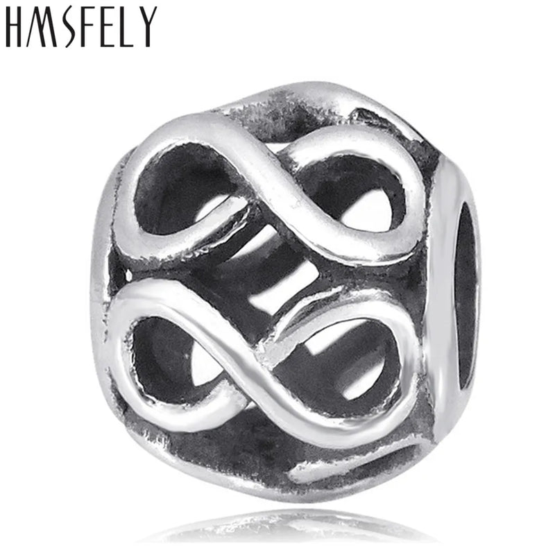 Stainless Steel Infinity Symbol Beads for Bracelet
