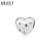 316L Stainless Steel European Crystal Heart Bead for Bracelet