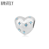 316L Stainless Steel European Crystal Heart Bead for Bracelet