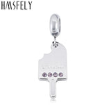 Popsicle Pendant DIY Jewelry Making 316L Stainless Steel Dangles 4pcs