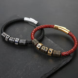 Stainless Steel Leopard Pattern Tube Bead for Men Bracelet Making