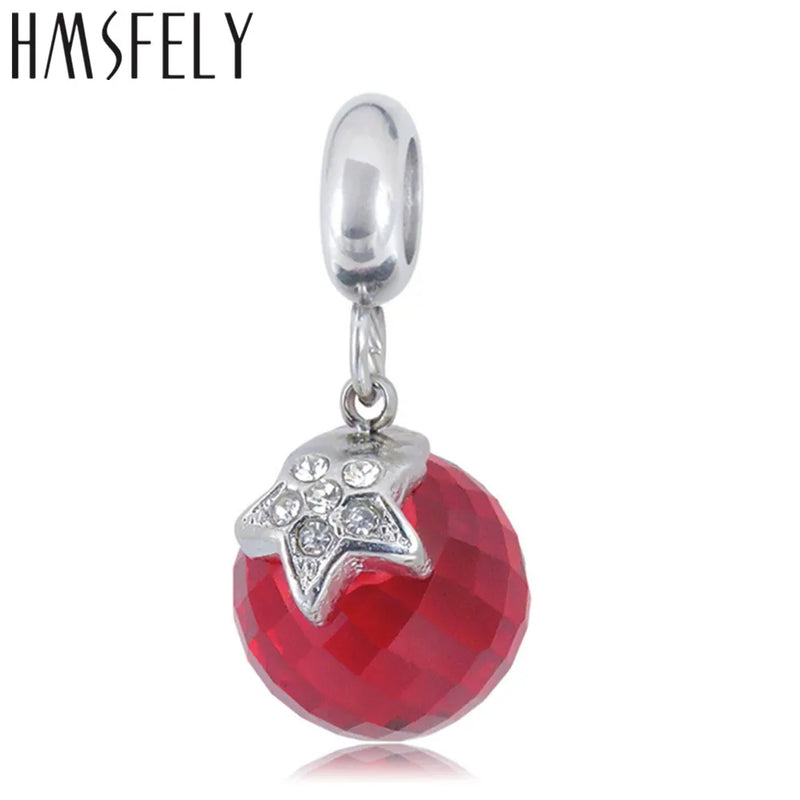 Stainless Steel Cat Eye Beads Pendant DIY Charms Bracelet Necklace