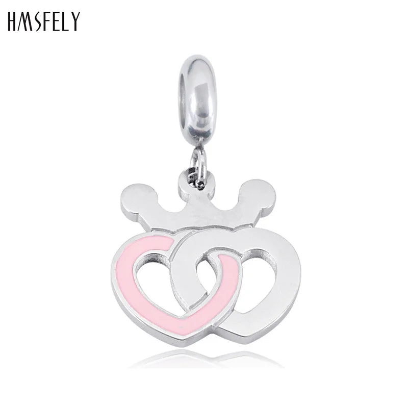 Stainless Steel Heart Pendant DIY Jewelry Making Accessories