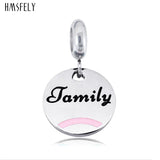 Stainless Steel Round Pendant for DIY Bracelet Necklace