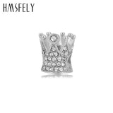 Crystal Crown Charm Beads for DIY Women Charms Bracelet