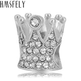 Crystal Crown Charm Beads for DIY Women Charms Bracelet