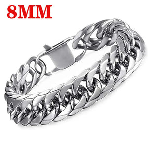 Stainless Steel Bracelet Hand Chain for Men Punk Jewelry