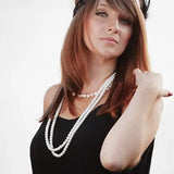 8MM Pearl Necklace Man Women Choker Neck Jewelry