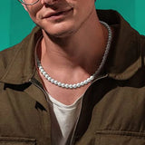 8MM Pearl Necklace Man Women Choker Neck Jewelry