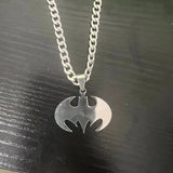 Anime Games Spider Bat Flash Stainless Steel Pendant Chain Necklace For Men Boy