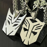 Autobots Sign Stainless Steel Pendant Chain Necklace For Men Boy
