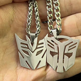 Autobots Sign Stainless Steel Pendant Chain Necklace For Men Boy